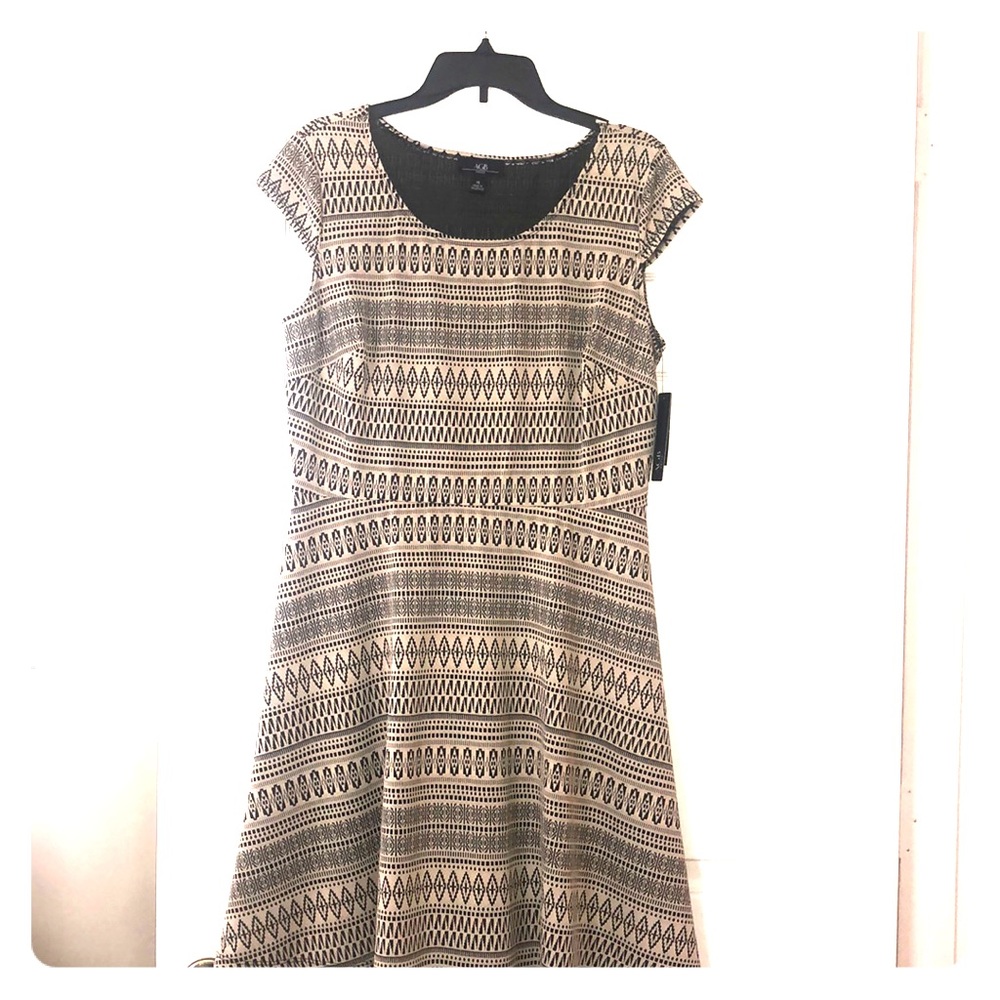 A-line Tribal Print Dress